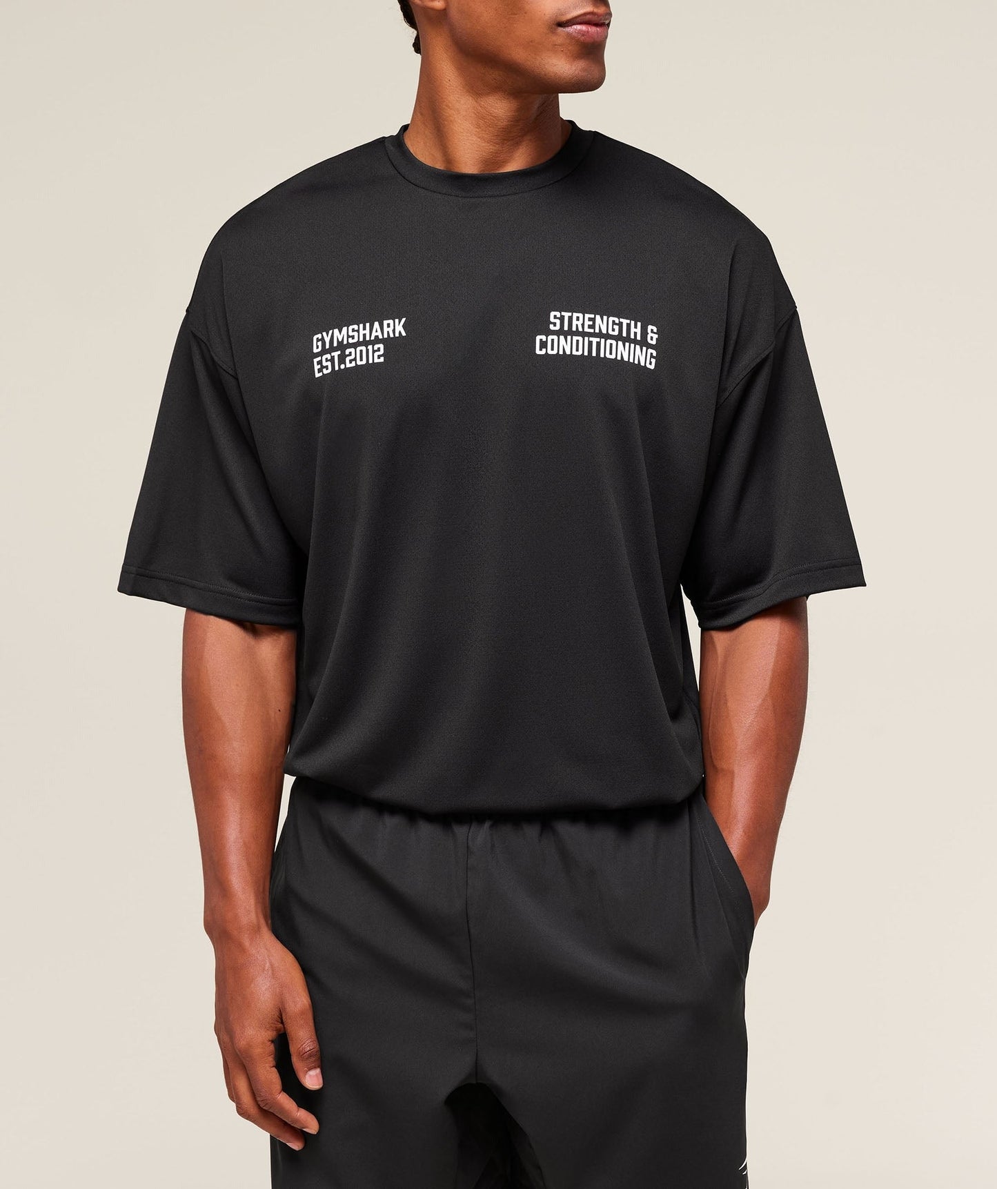 Gymshark S&C Graphic T-Shirt - Black