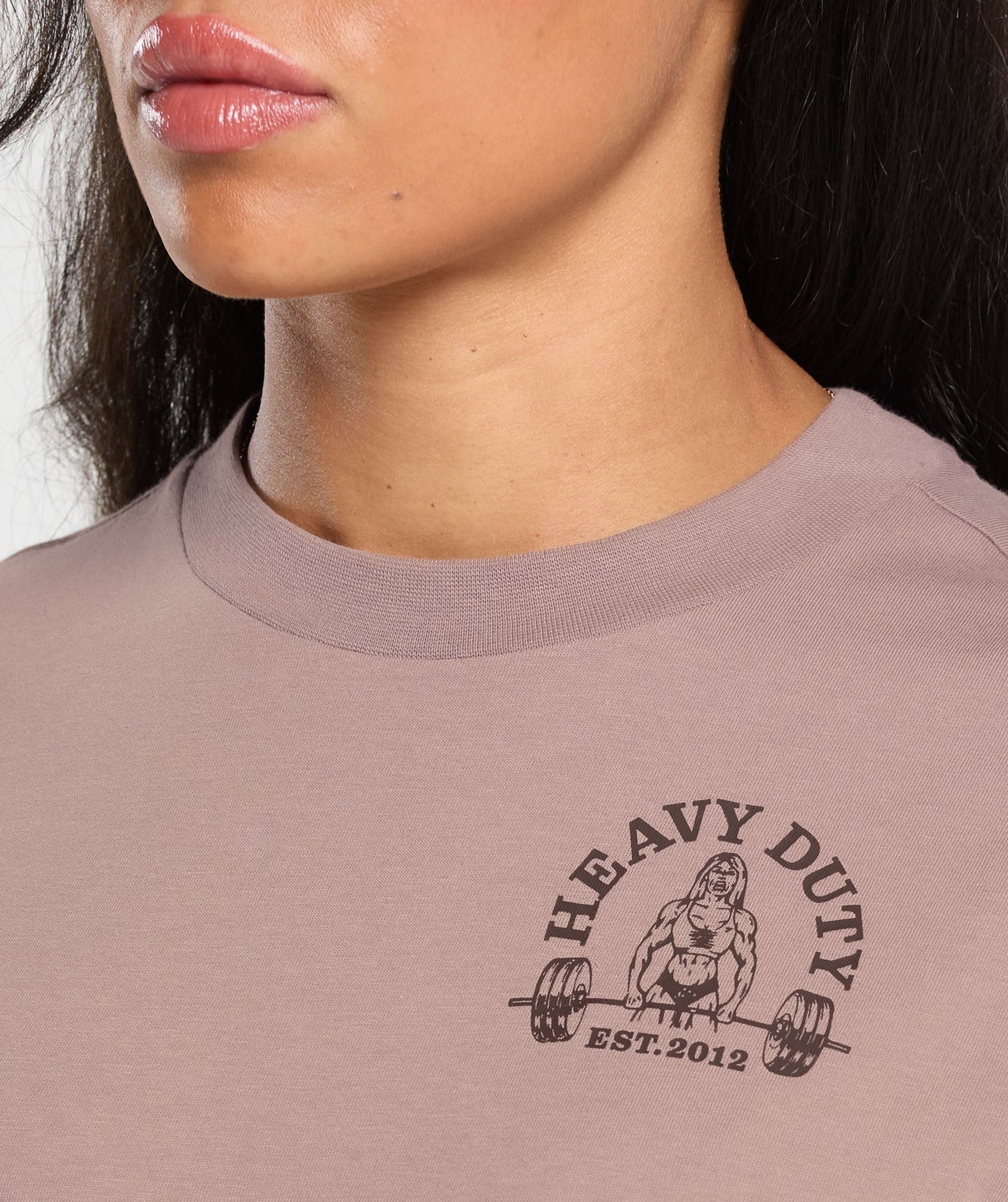 Gymshark Heavy Duty Oversized T-Shirt - Powder Mauve