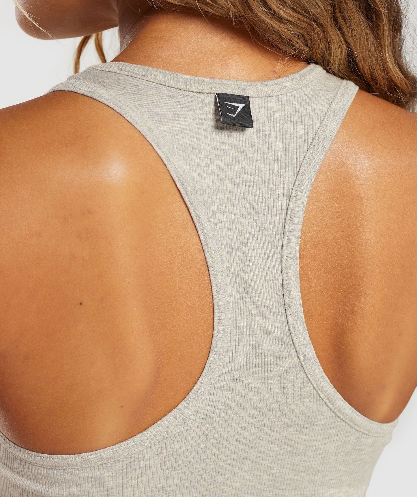 Gymshark Rib Dress - Stone Grey Marl