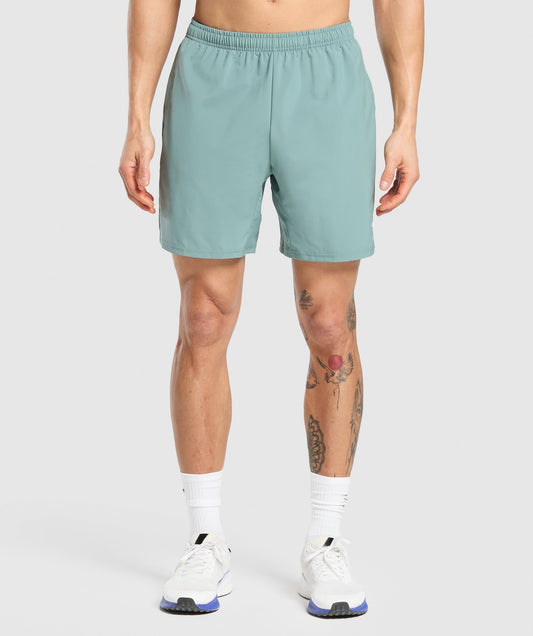 Gymshark Arrival 7" Shorts - Celeste Blue