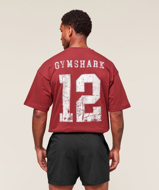 Gymshark Campus T-Shirt - Athletic Burgundy