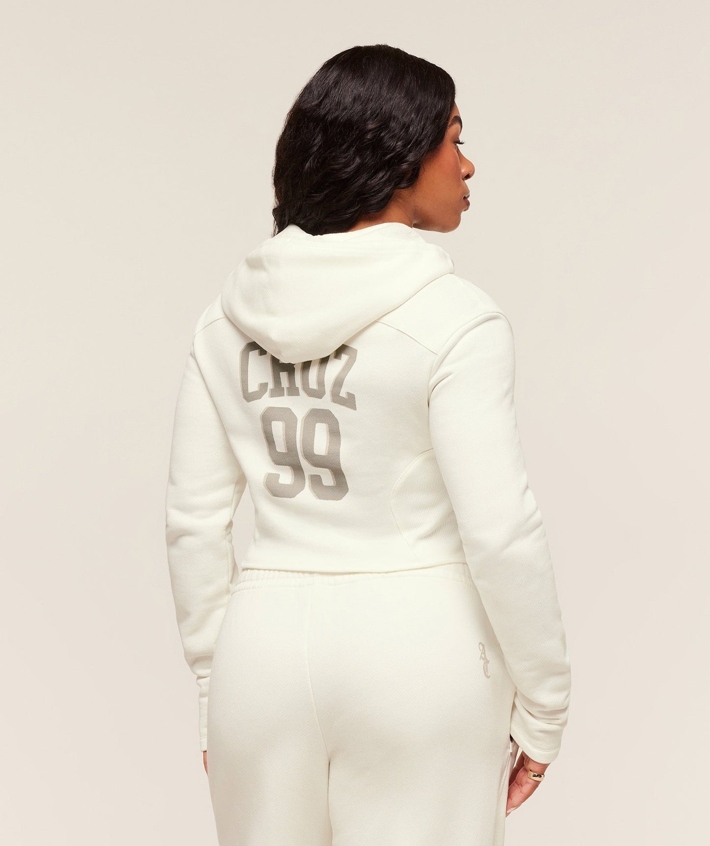 Gymshark x Analis Zip Up Hoodie - Soft White