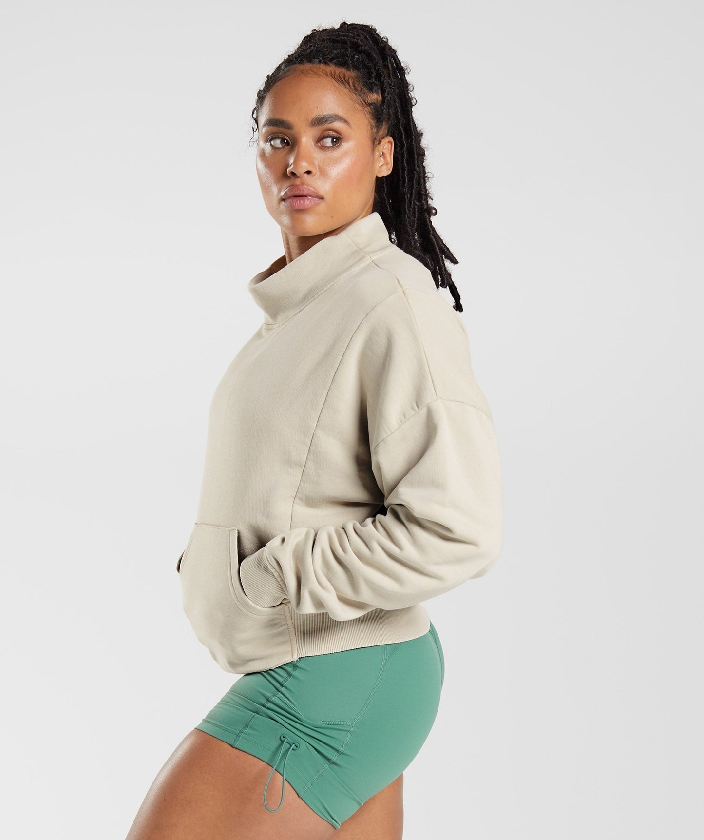 Gymshark Legacy Washed Sweatshirt - Pebble Grey