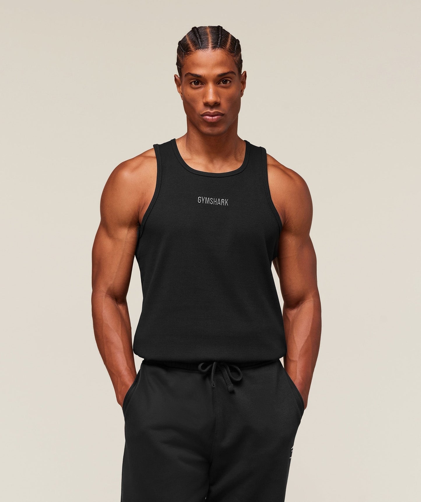 Gymshark Premium Ribbed Tank - Black