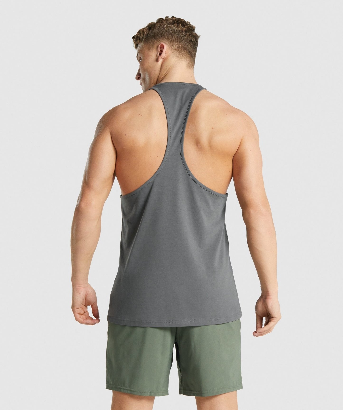 Gymshark Block Infill Stringer - Charcoal