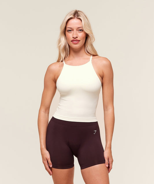 Gymshark Everyday Seamless Tank With Shelf - Soft White