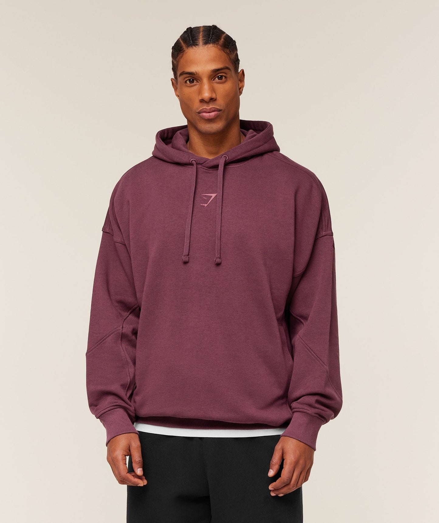 Gymshark Power Oversized Hoodie - GS Impact Burgundy