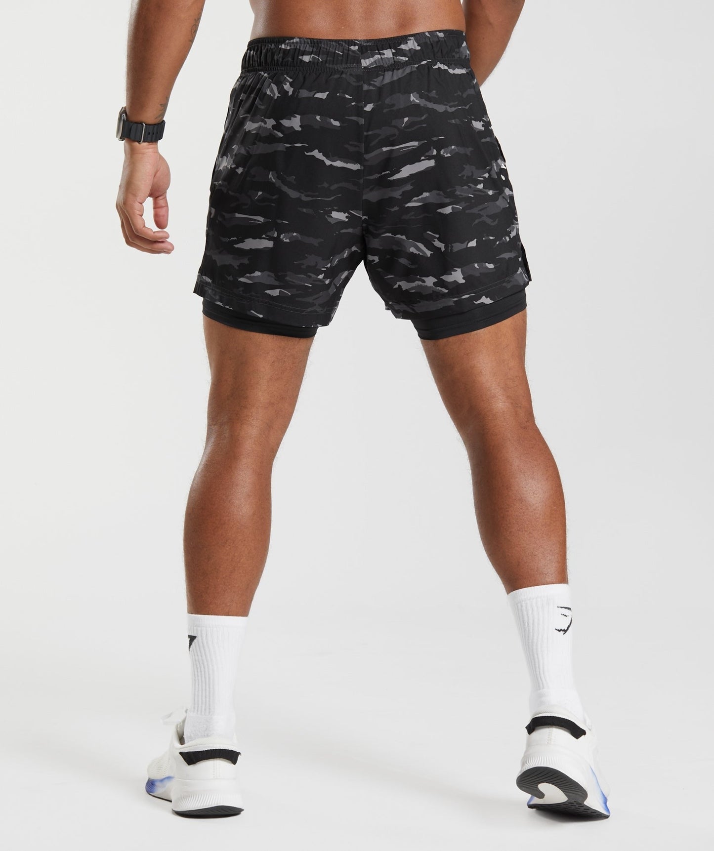 Gymshark Sport 5" 2 In 1 Shorts - Onyx Grey/Black