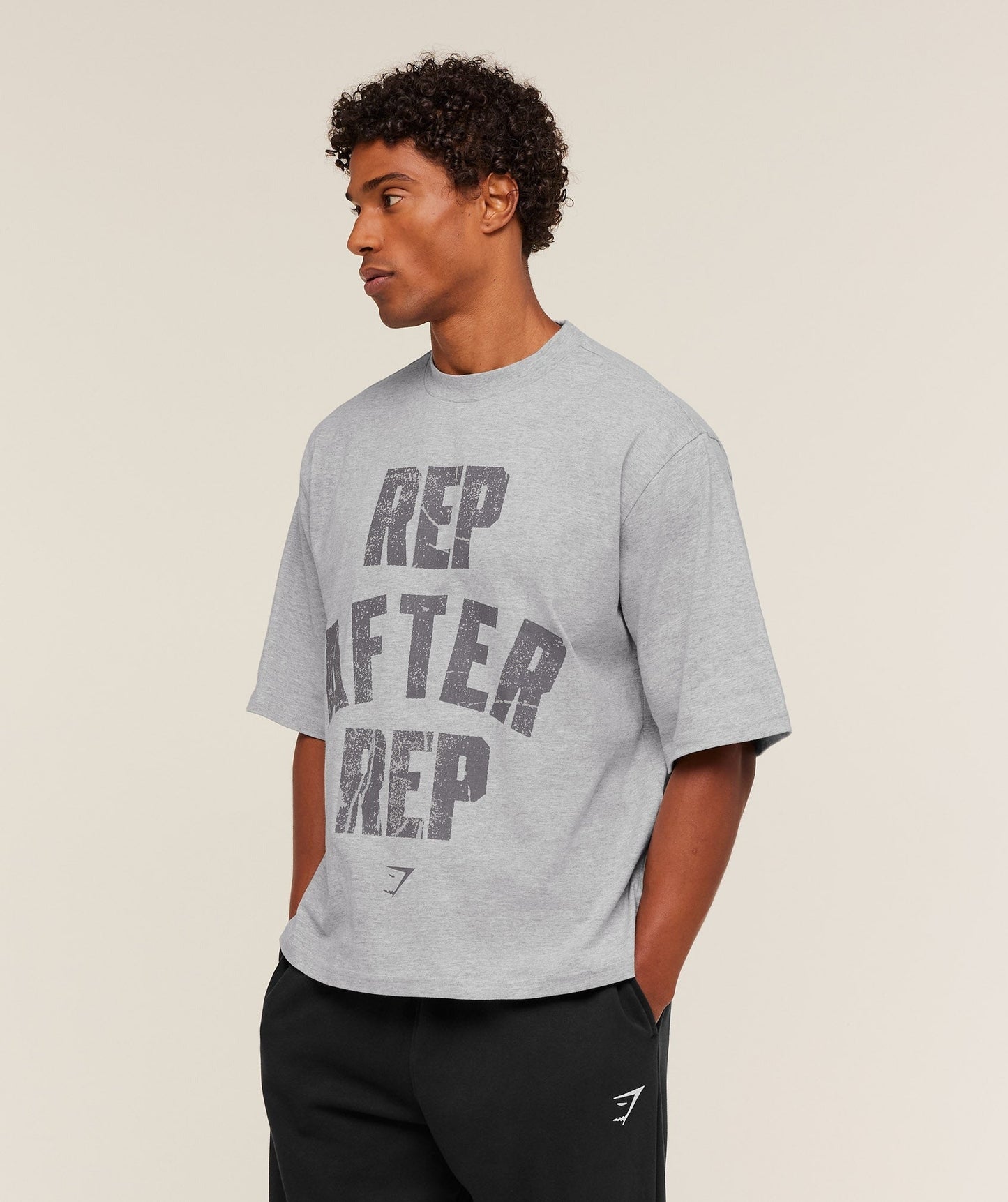 Gymshark Rep After Rep T-Shirt - Light Grey Core Marl