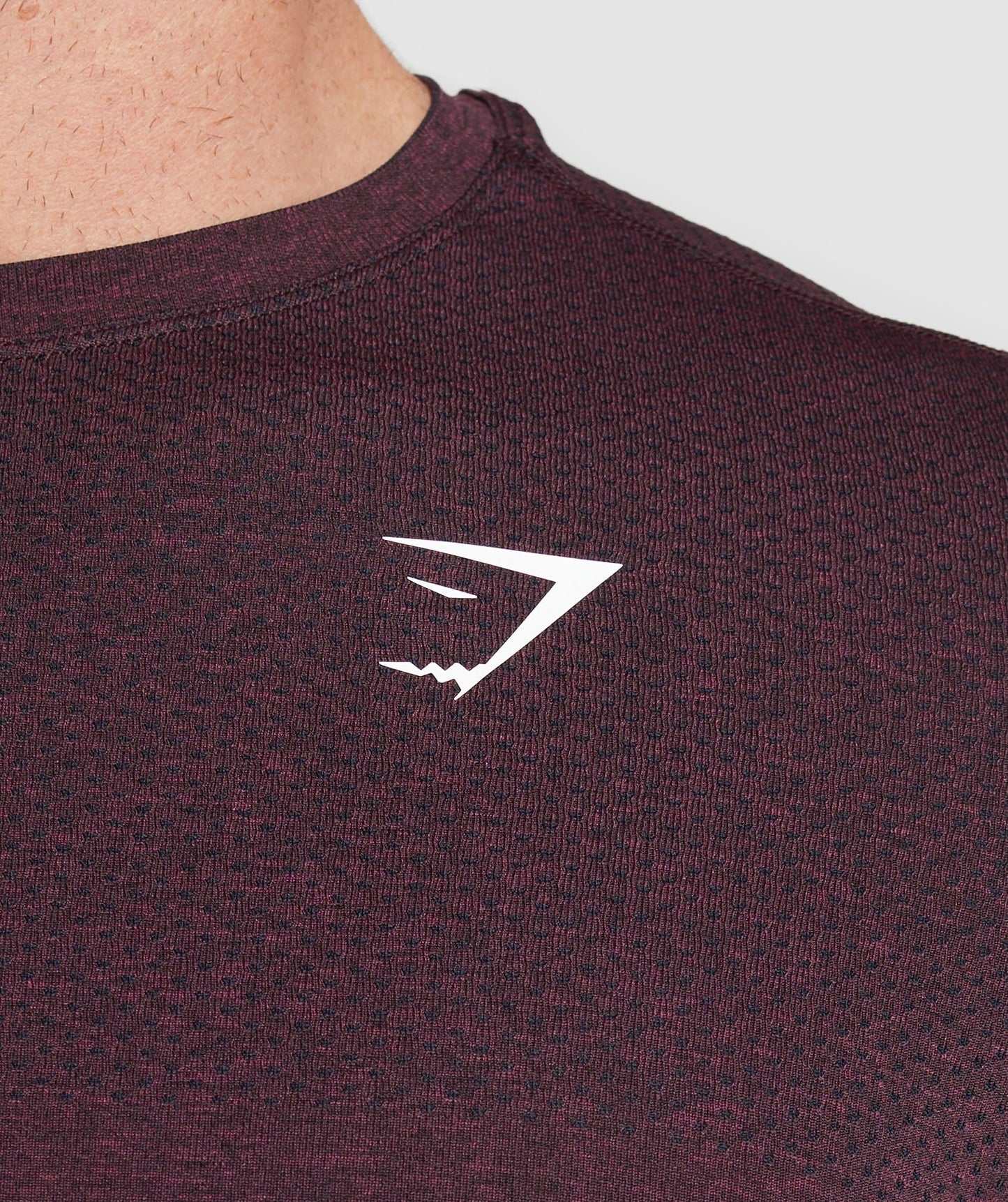 Gymshark Vital T-Shirt - Winter Burgundy/Black Marl