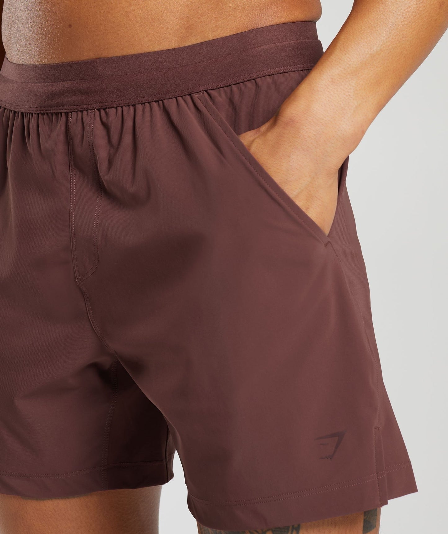 Gymshark Hybrid 6" Shorts - Cherry Brown