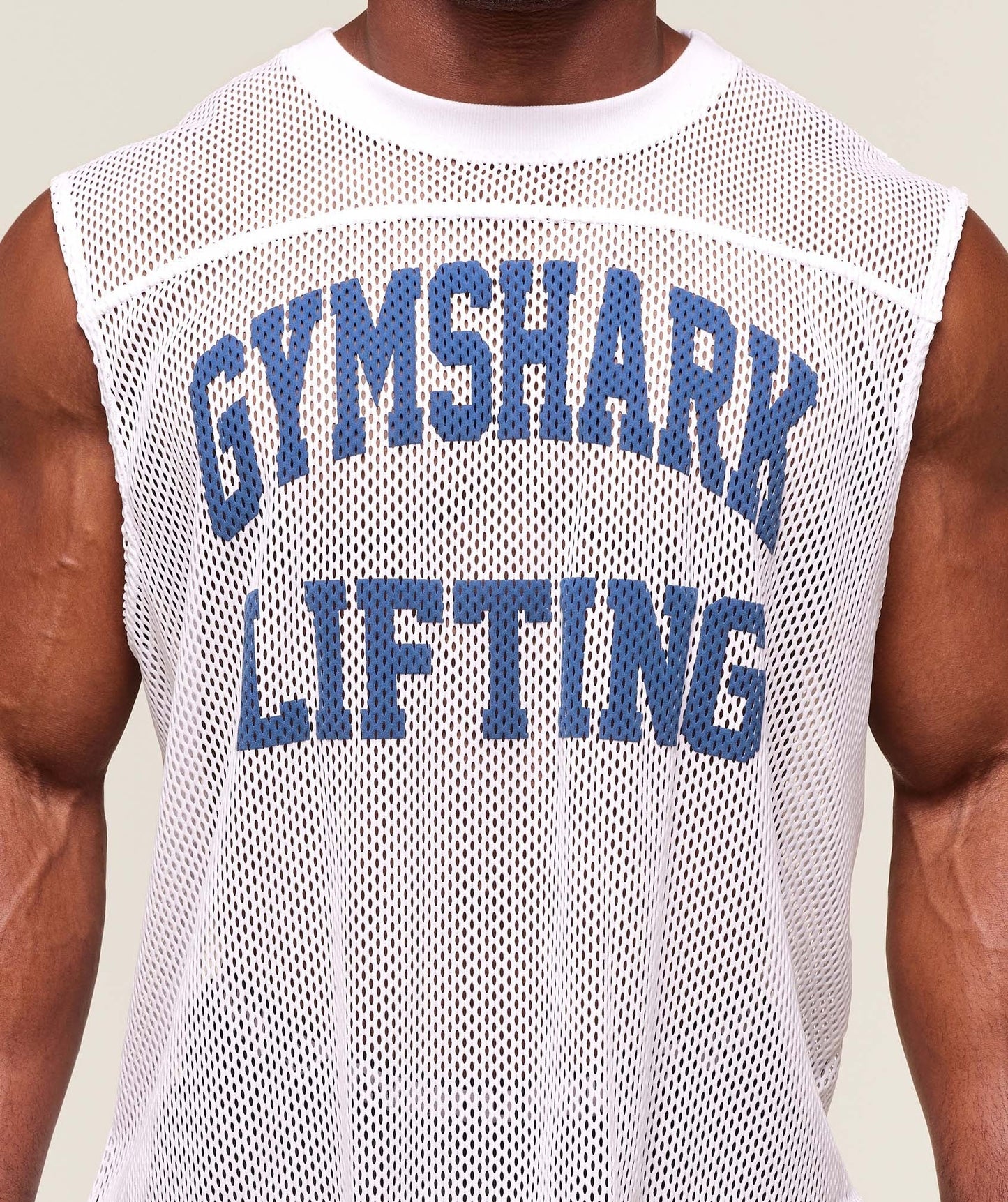 Gymshark Mesh Oversized Tank - White