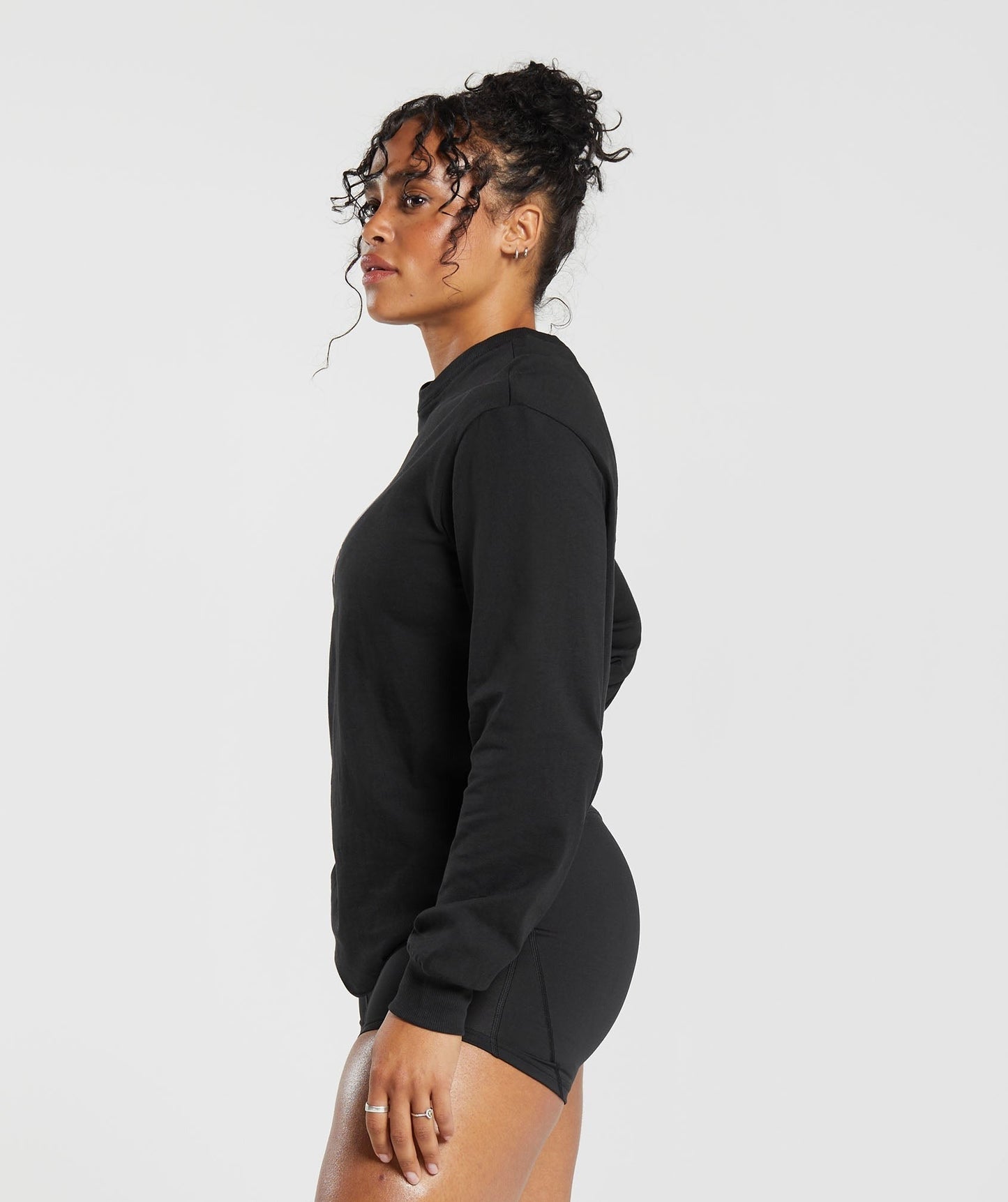 Gymshark Cherub Graphic Long Sleeve Top - Black