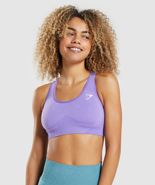 Gymshark Vital Sports Bra - Bright Purple Marl