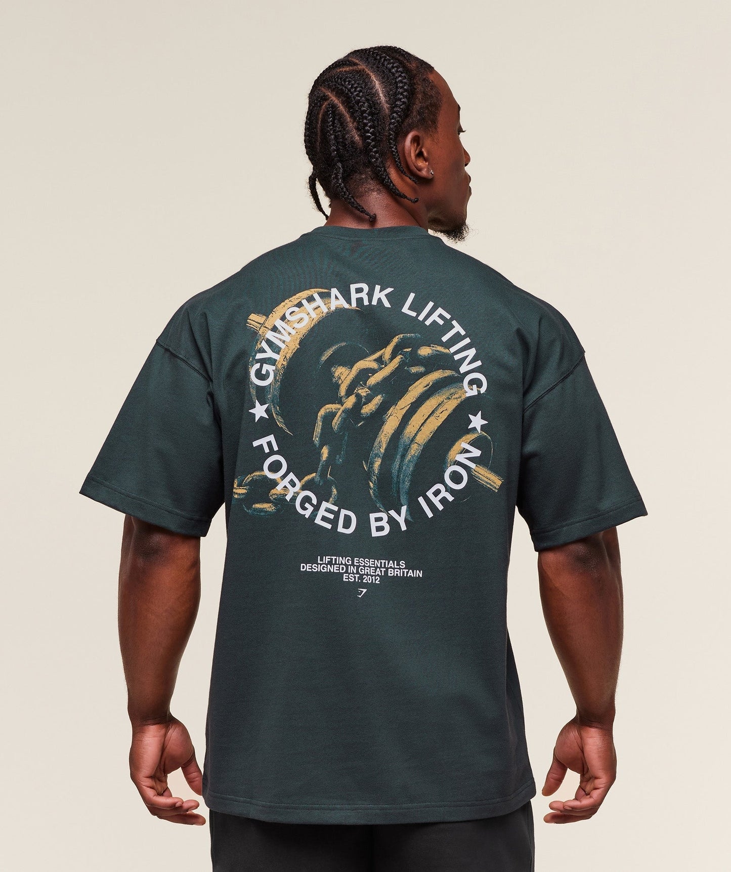Gymshark Forged By Iron T-Shirt - Darkest Teal