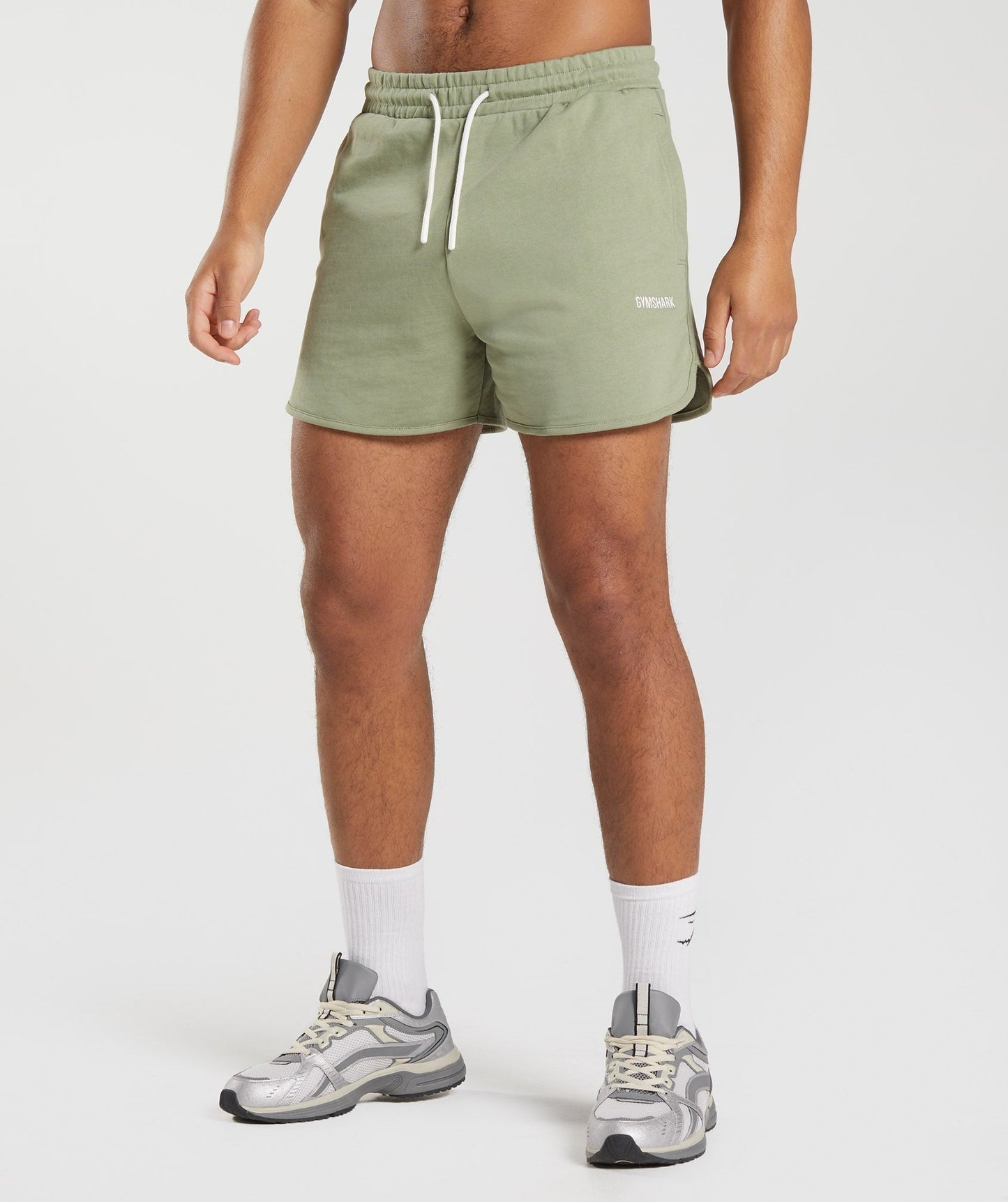 Gymshark Rest Day Sweats 4'' Lounge Shorts - Sage Green