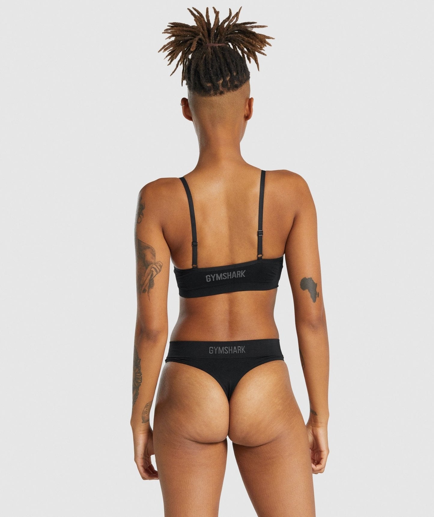 Gymshark Seamless Low Neck Bralette - Black