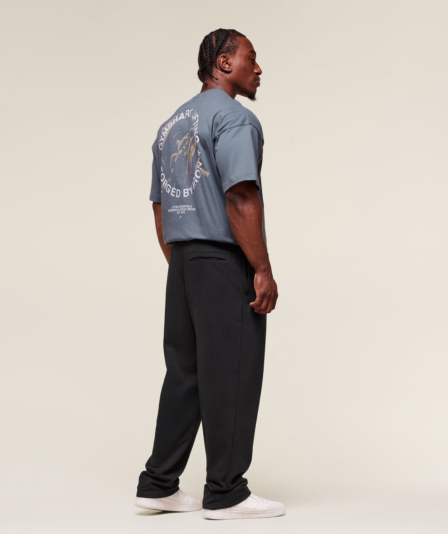 Gymshark Forged By Iron T-Shirt - Iron Blue