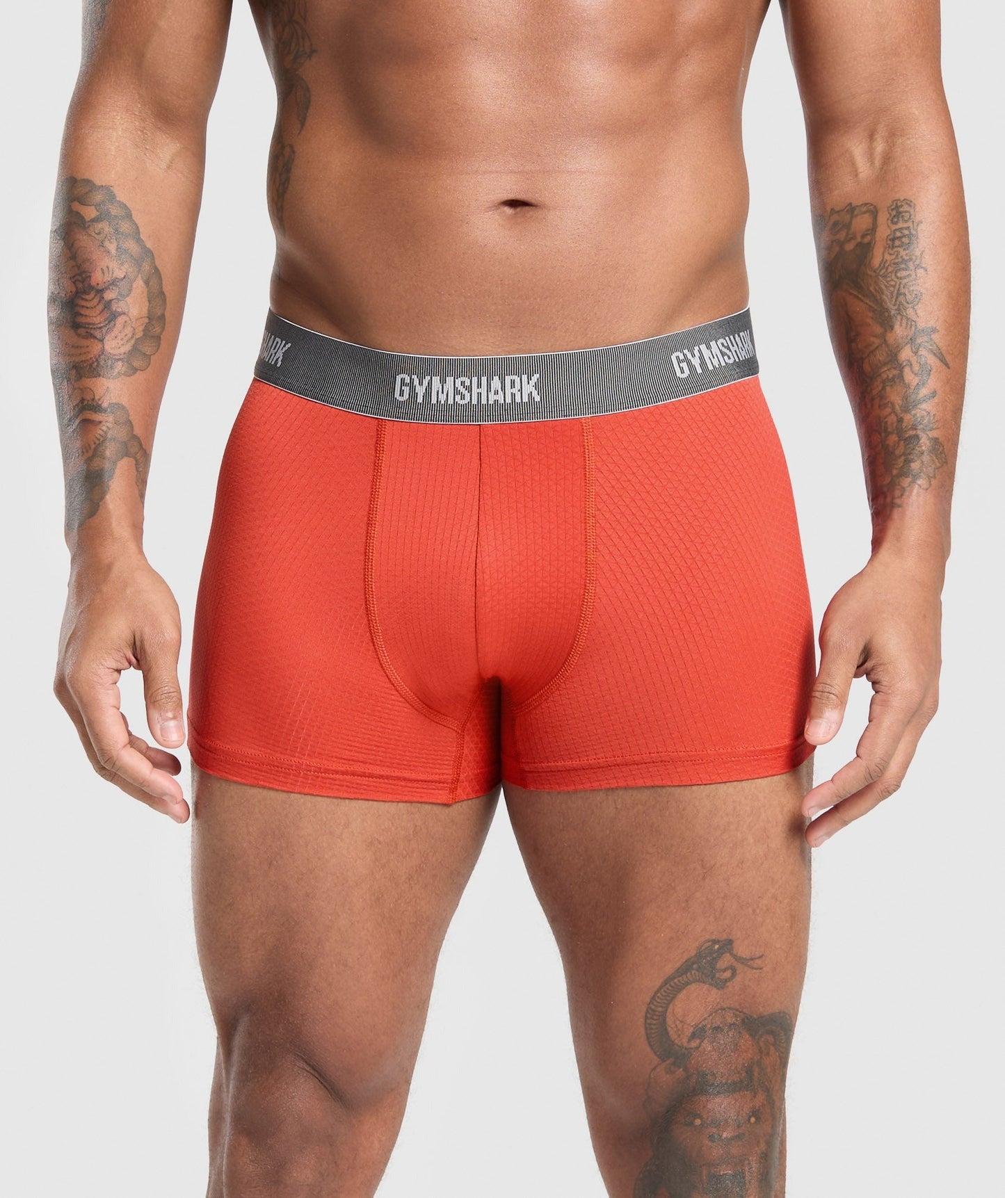 Gymshark Sports Tech Boxer 3PK - Black/Deep Orange/Celeste Blue