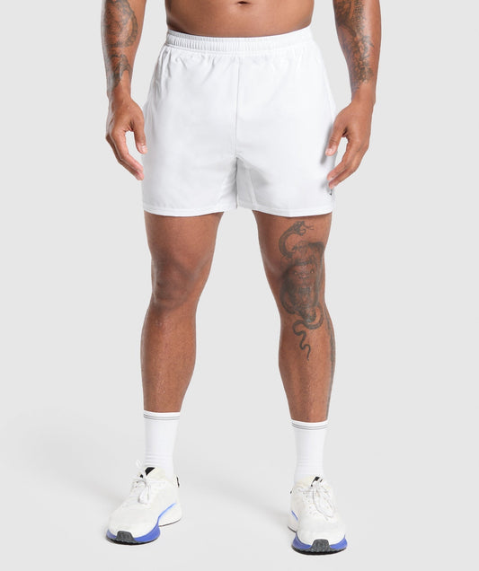 Gymshark Arrival 5" Shorts - White