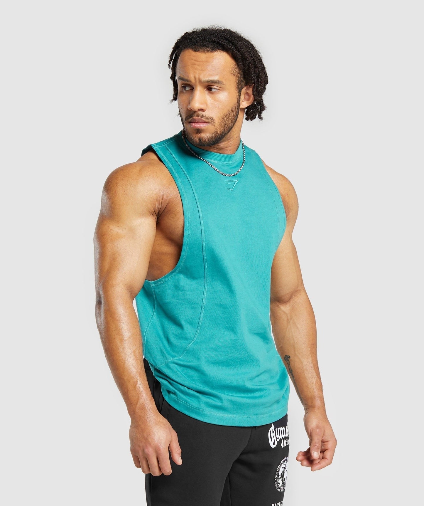 Gymshark Premium Lifting Drop Arm Tank - Bondi Teal