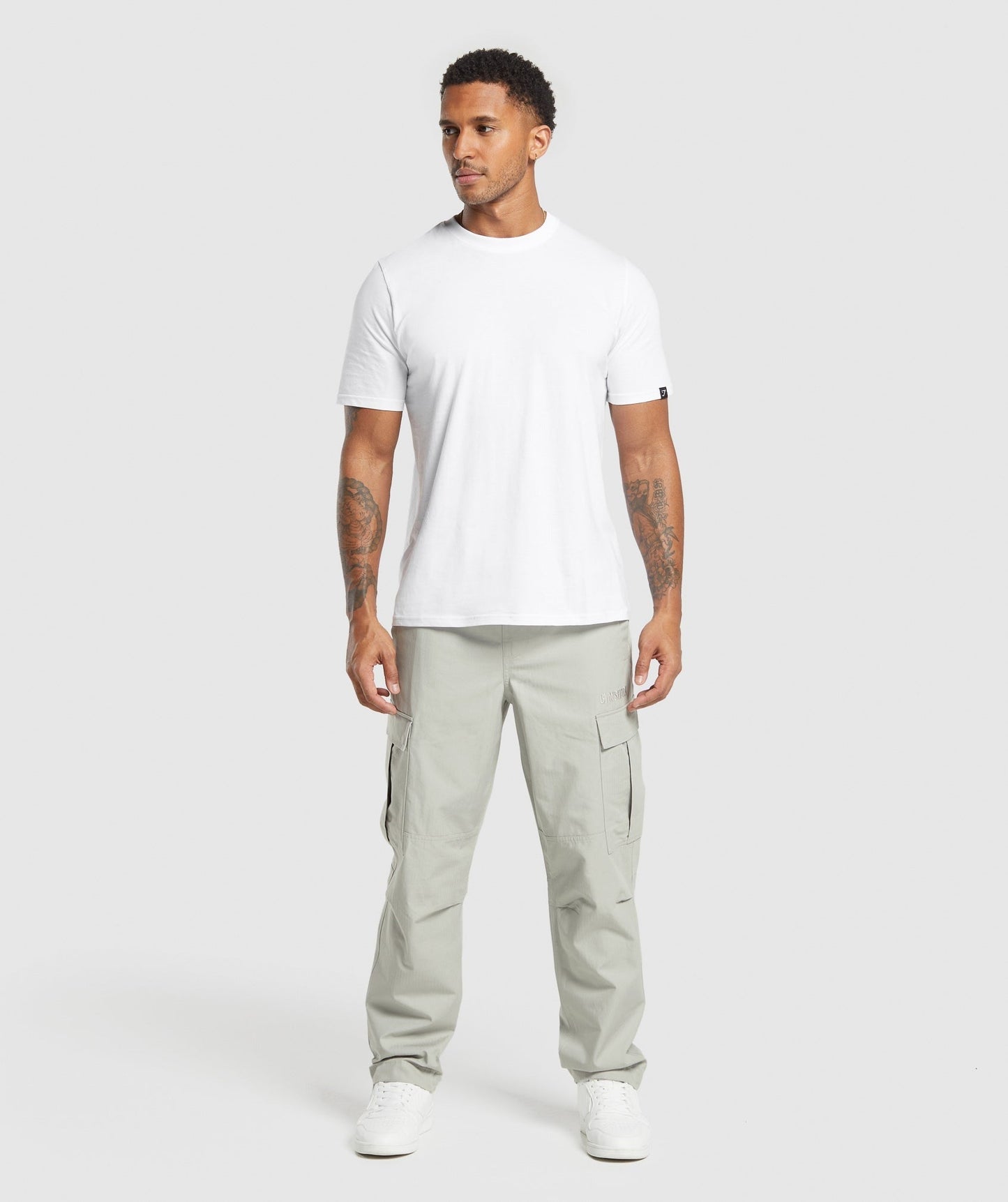 Gymshark Ripstop Cargo Pants - Stone Grey