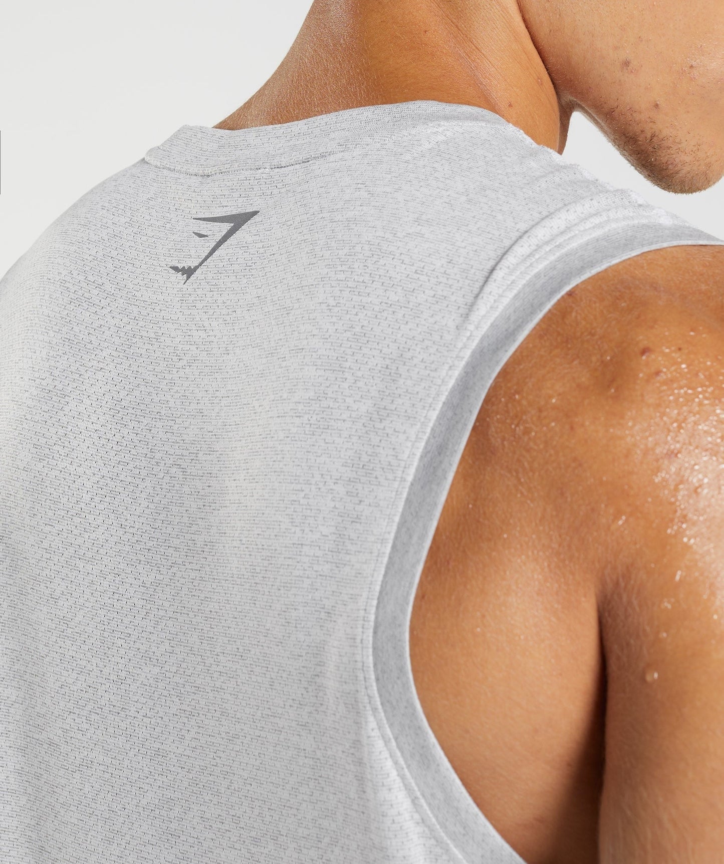 Gymshark Sport Tank - White/Smokey Grey Marl