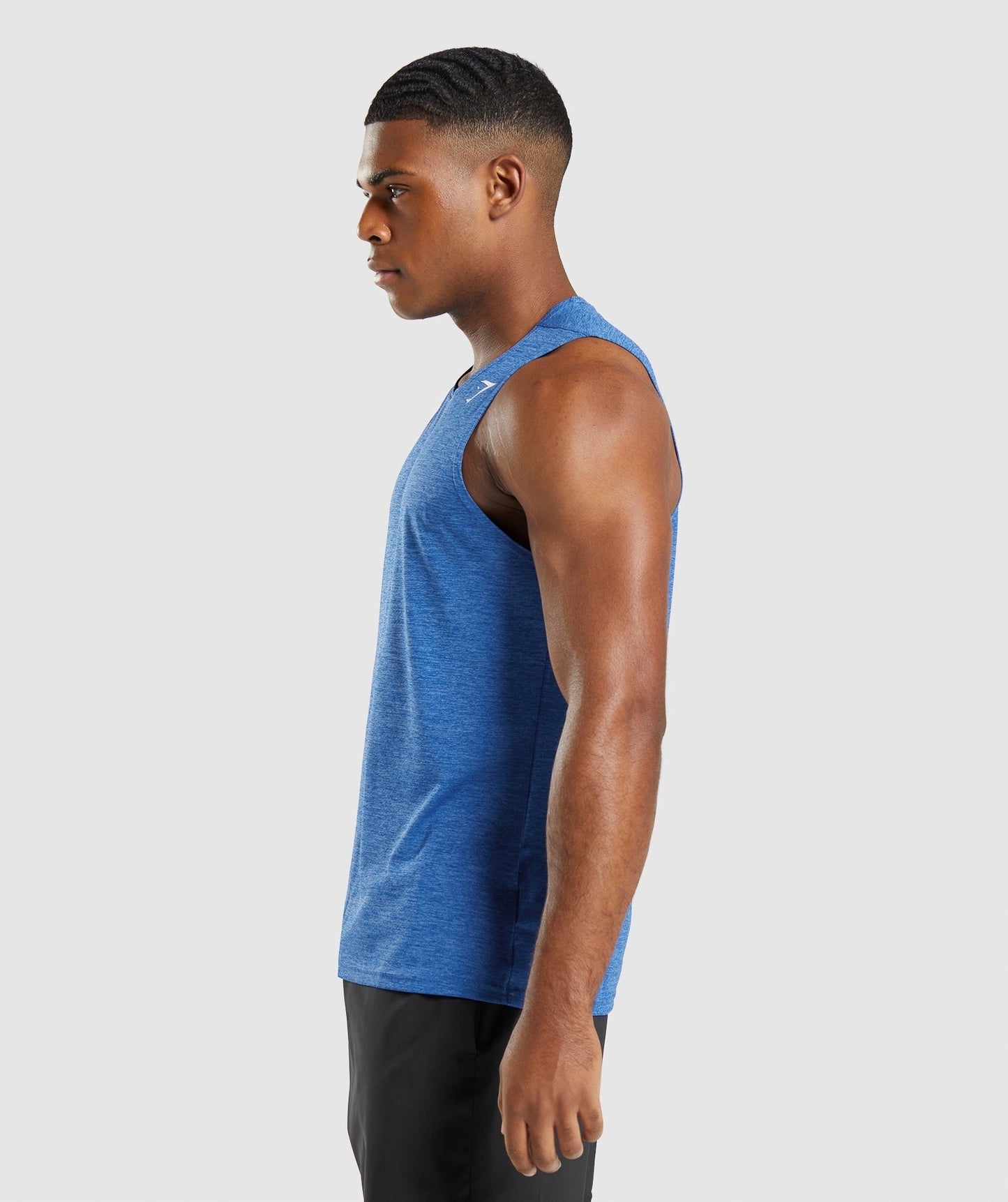 Gymshark Arrival Slim Marl Tank - Athletic Blue/Javelin Blue Marl