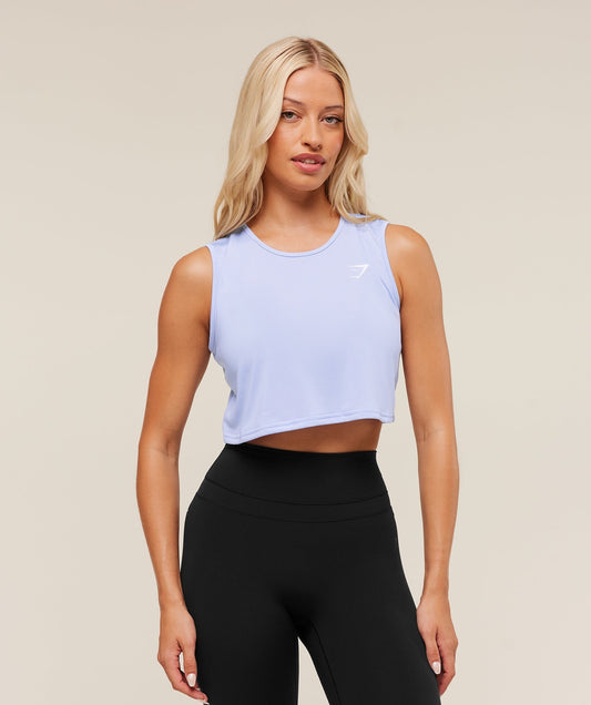 Gymshark Training Crop Tank - Peri Blue