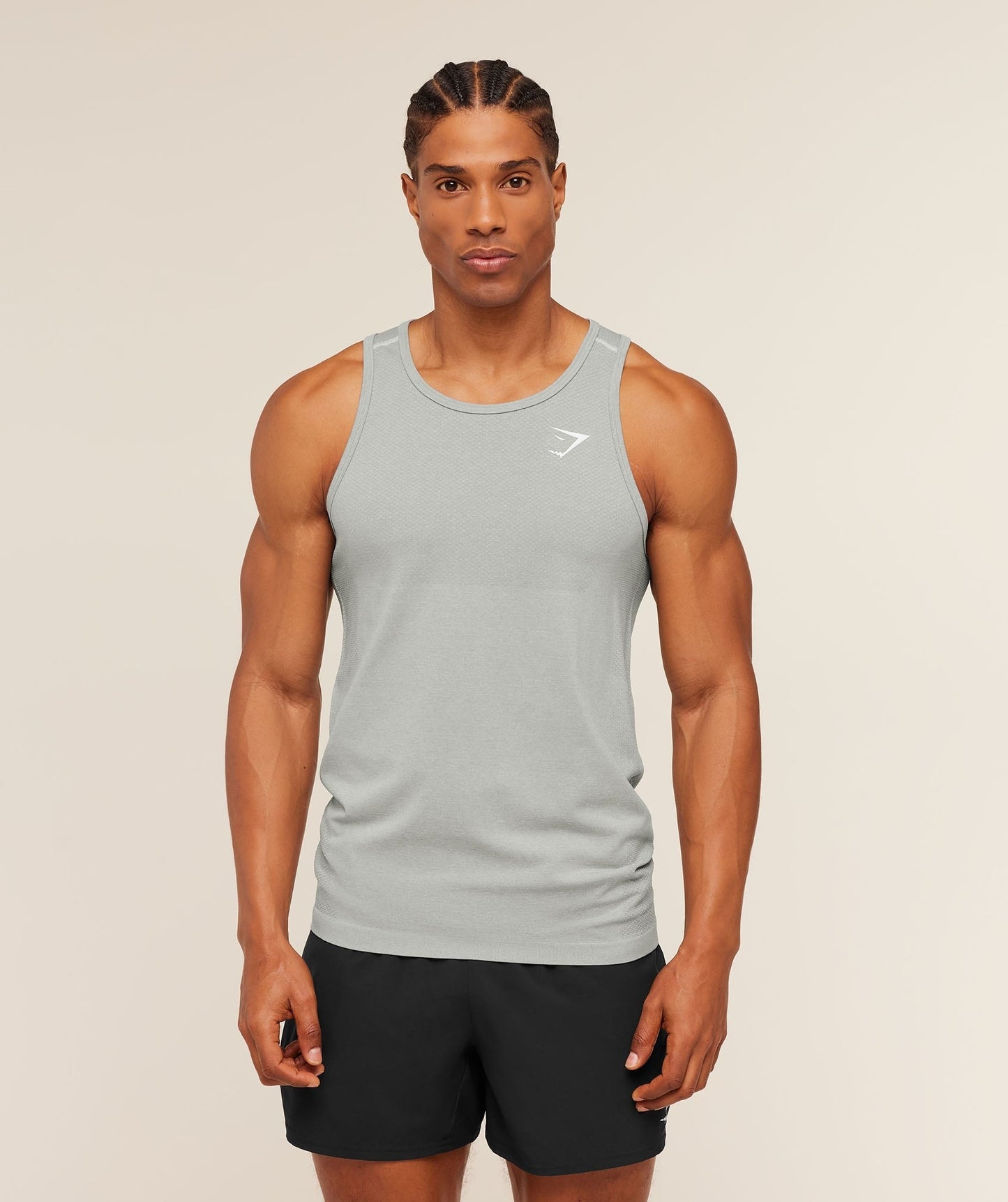Gymshark Vital Tank - Light Grey/Smokey Grey