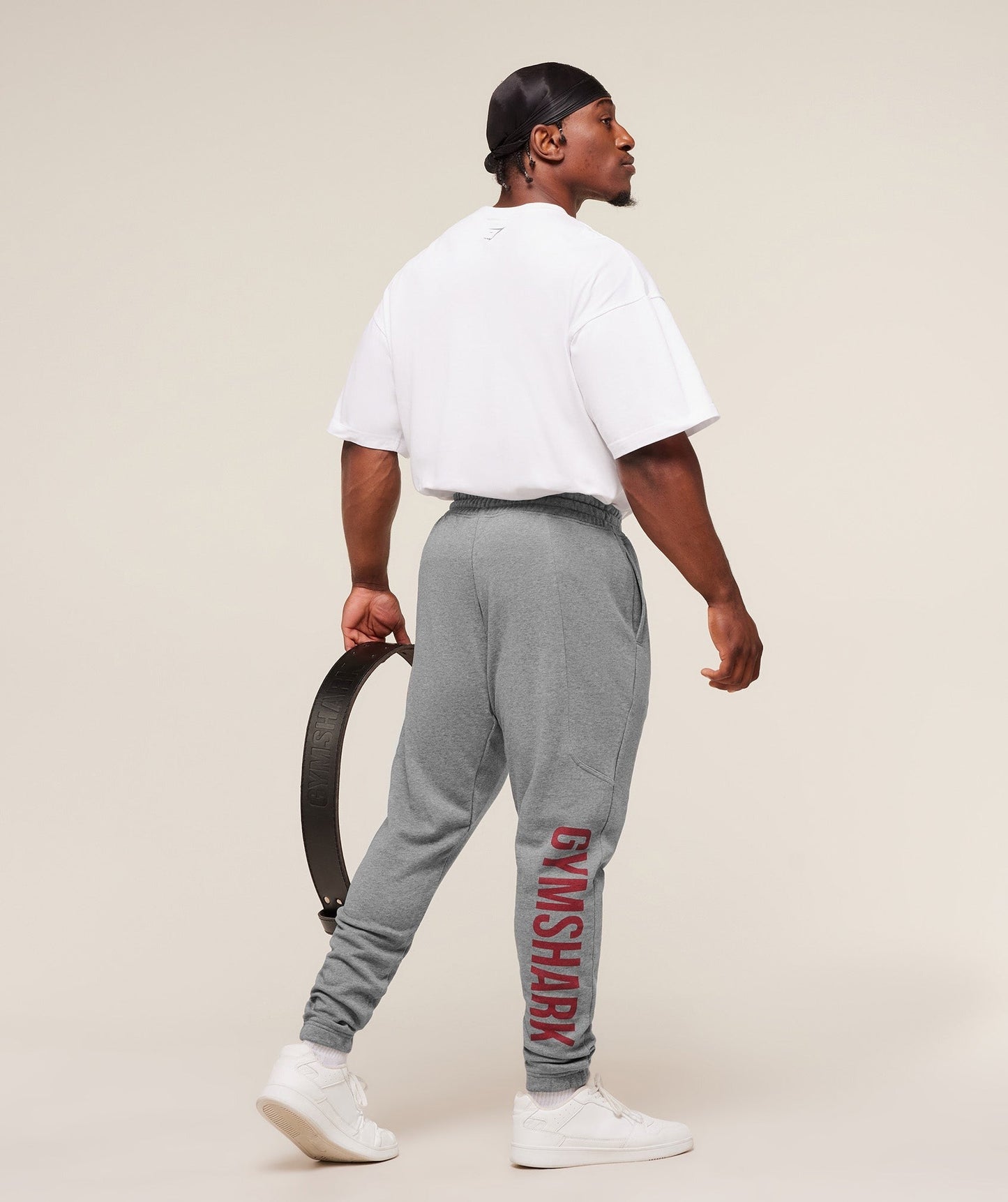 Gymshark Power Wordmark Joggers - Charcoal Core Marl