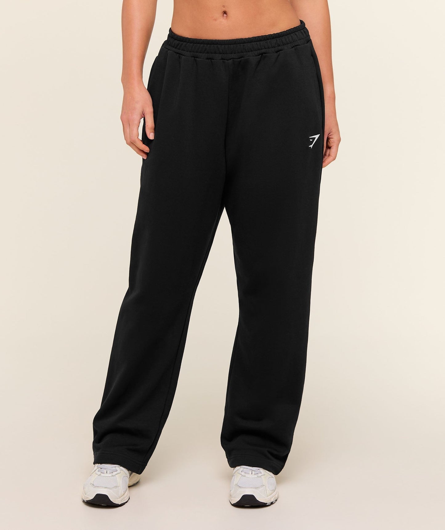 Gymshark Training Fleece Straight Leg Regular Joggers - Black