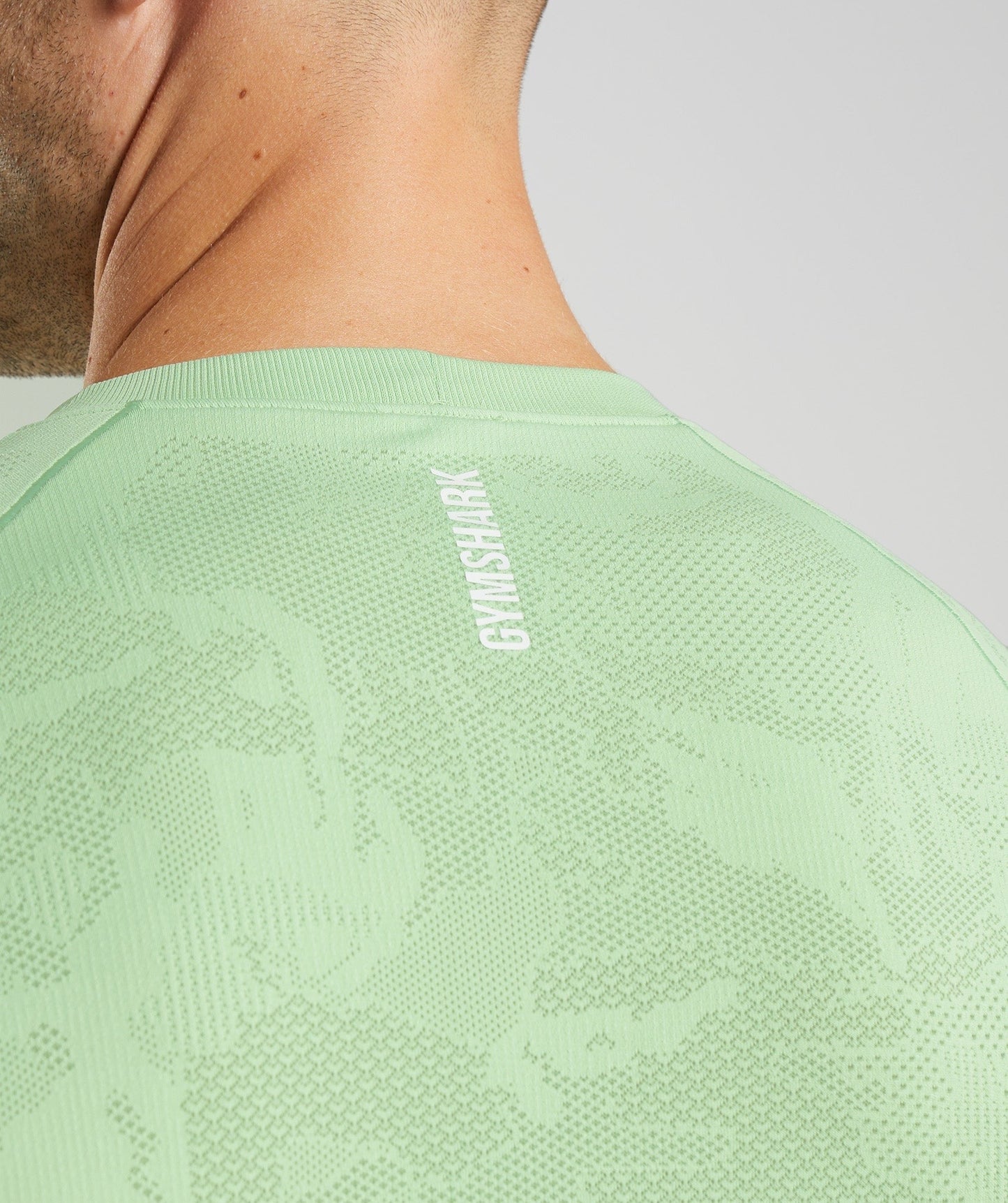 Gymshark Geo Seamless T-Shirt - Aloe Green/Tea Green