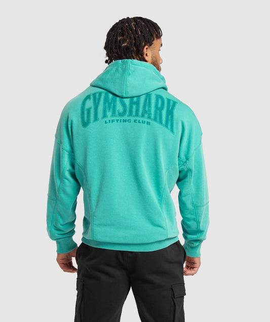 Gymshark Heritage Washed Hoodie - Capri Blue