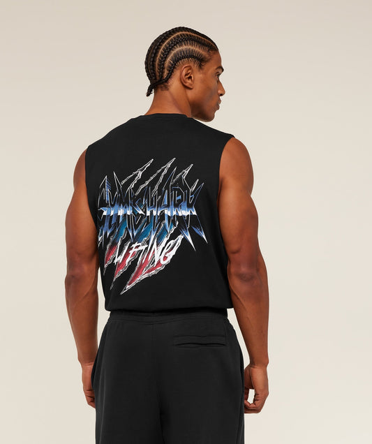 Gymshark Eagle Band Style Graphic Tank - GS Black