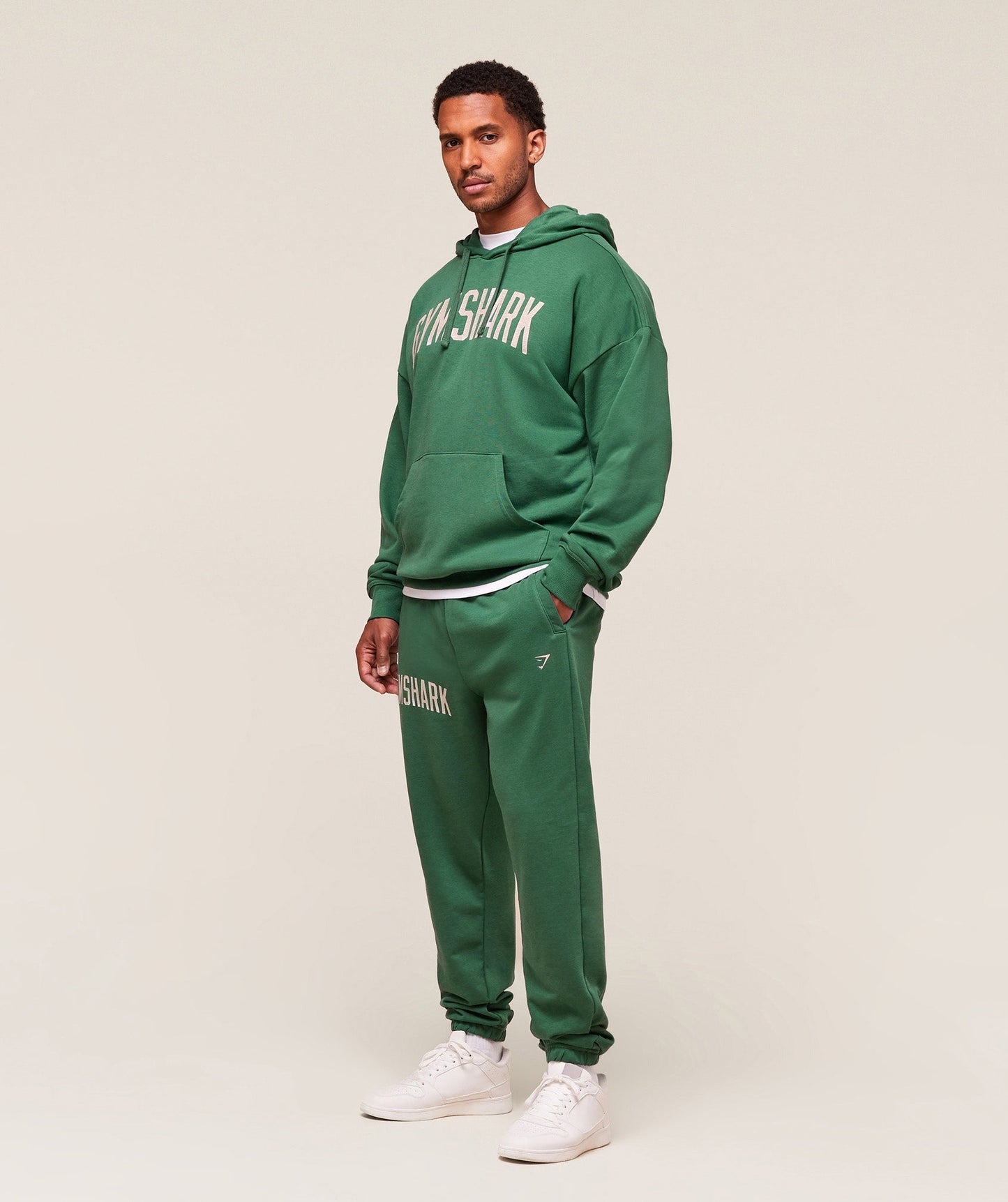 Gymshark Worn Graphic Joggers - Lift Green