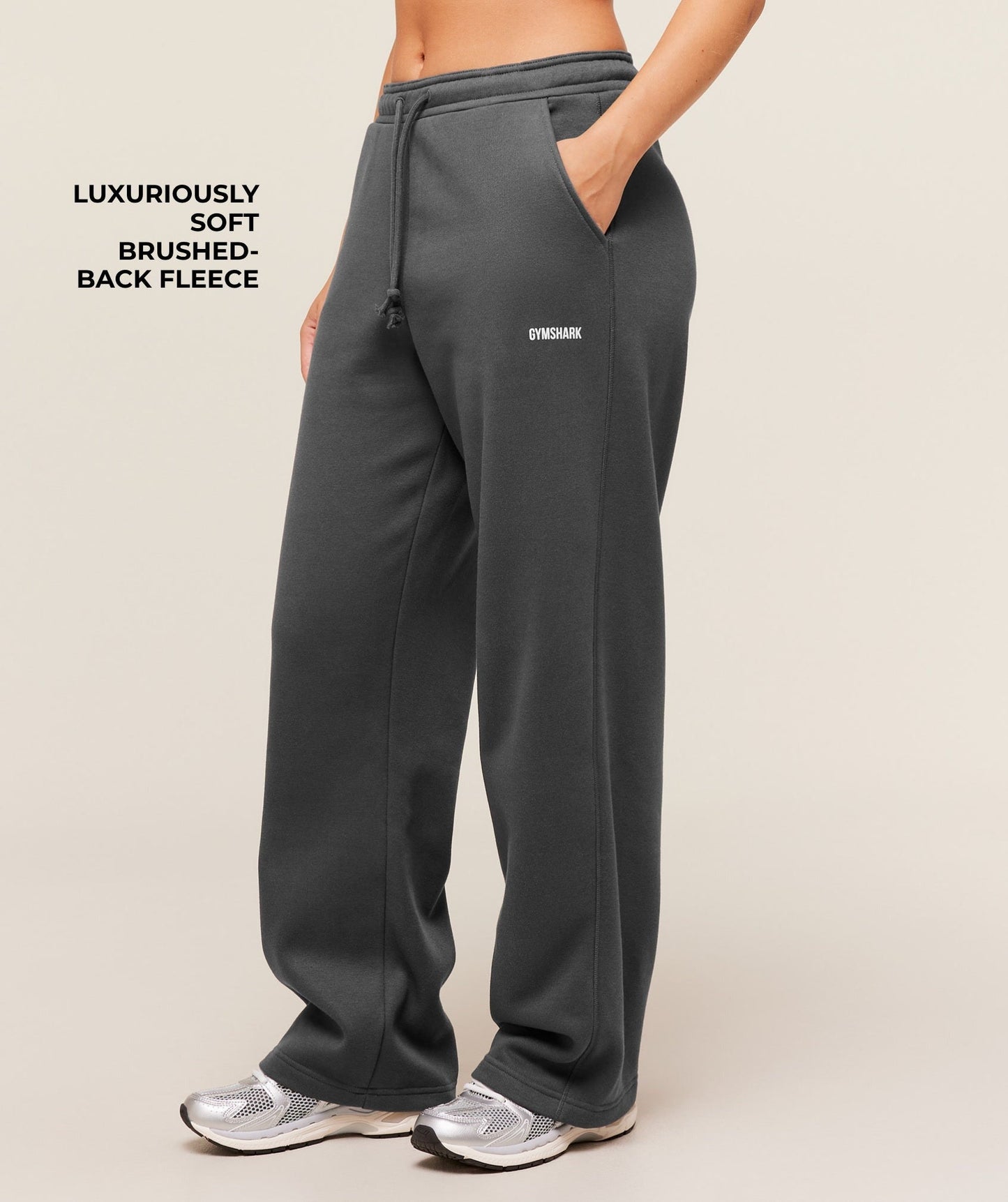 Gymshark Cosy Luxe Straight Leg Regular Joggers - Grey