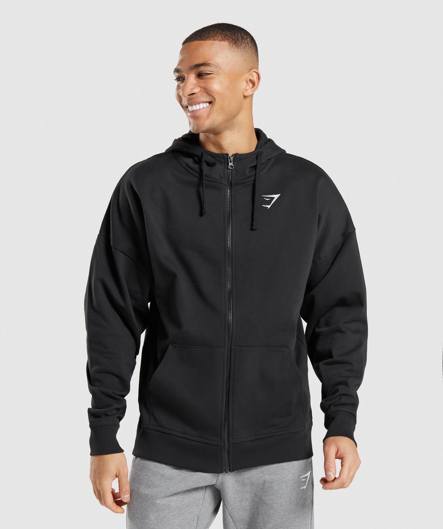 Gymshark Essential Zip Up Hoodie - Black