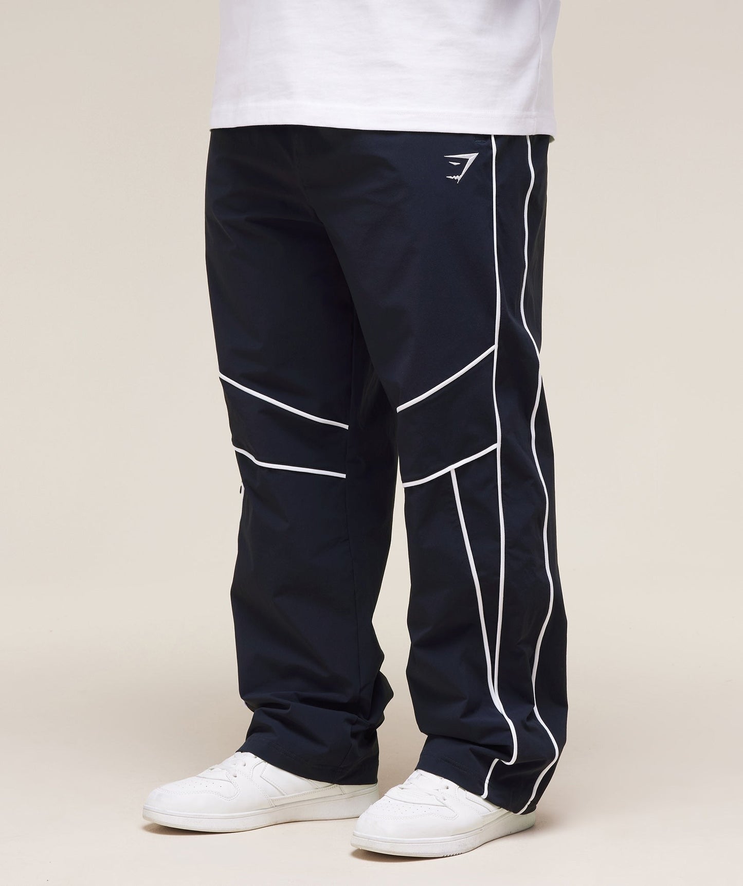 Gymshark Retro Crinkle Track Pants - Heavy Blue