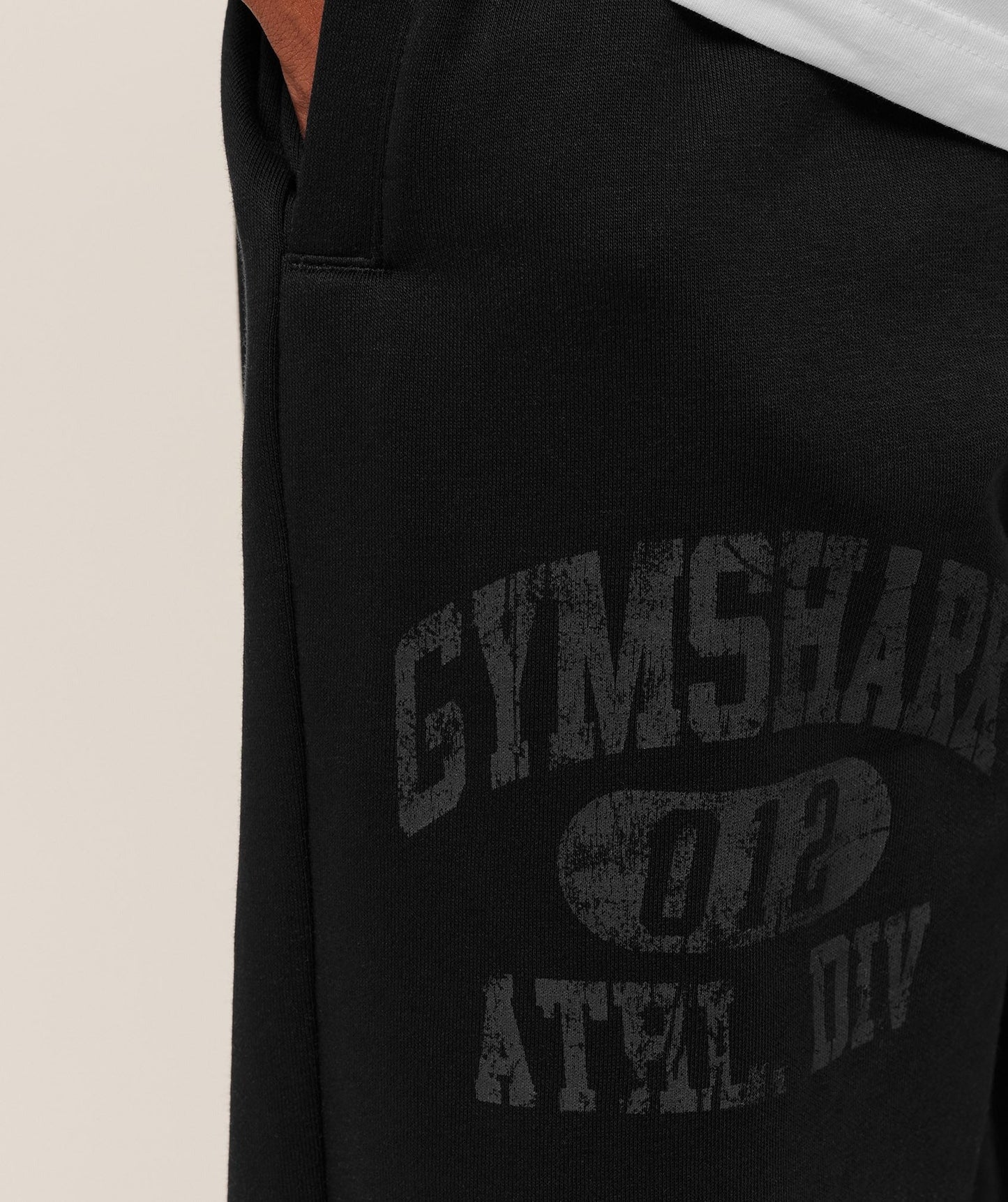 Gymshark Athletic Division Graphic Joggers - GS Black