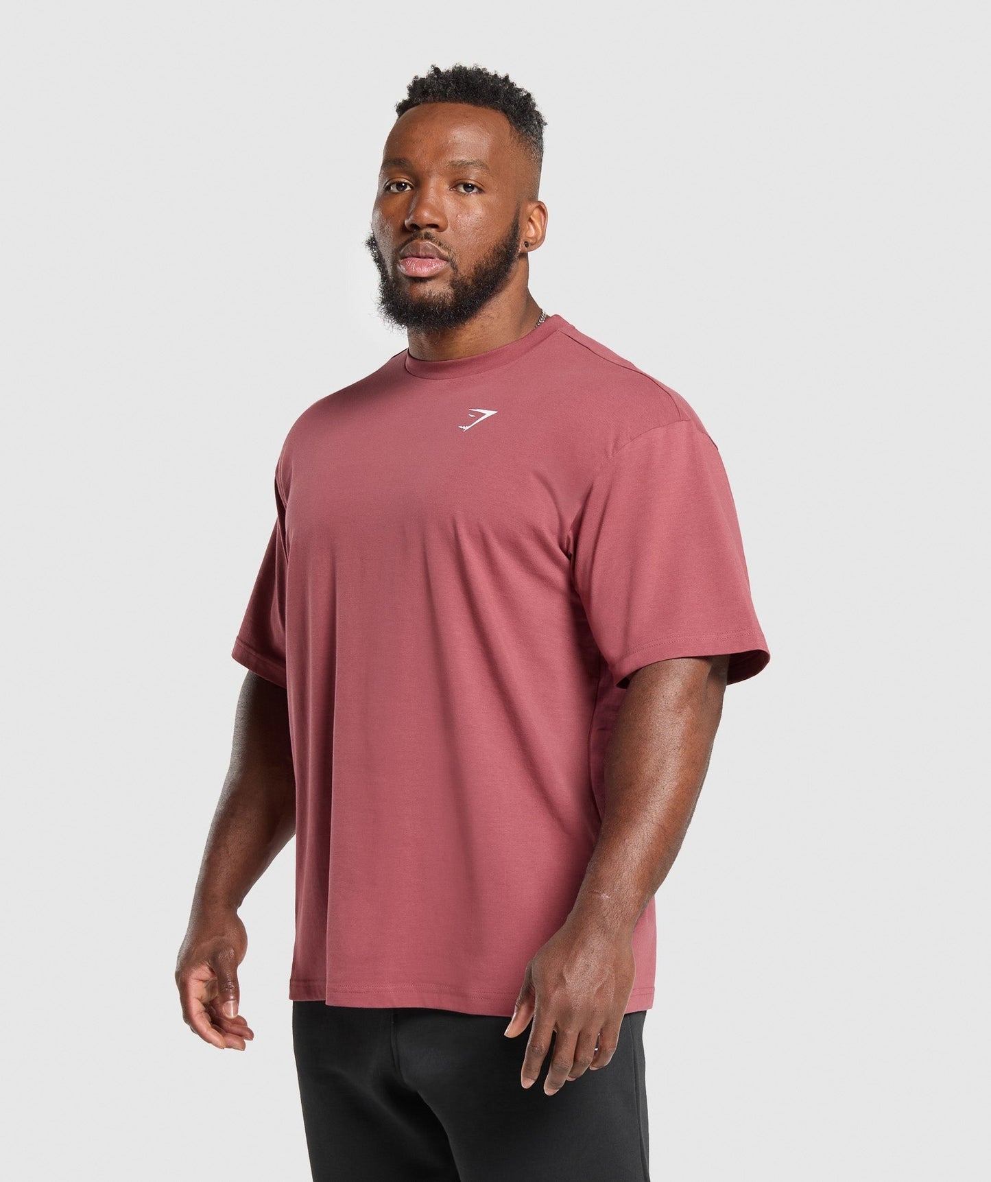Gymshark Essential Oversized T-Shirt - Washed Berry Pink