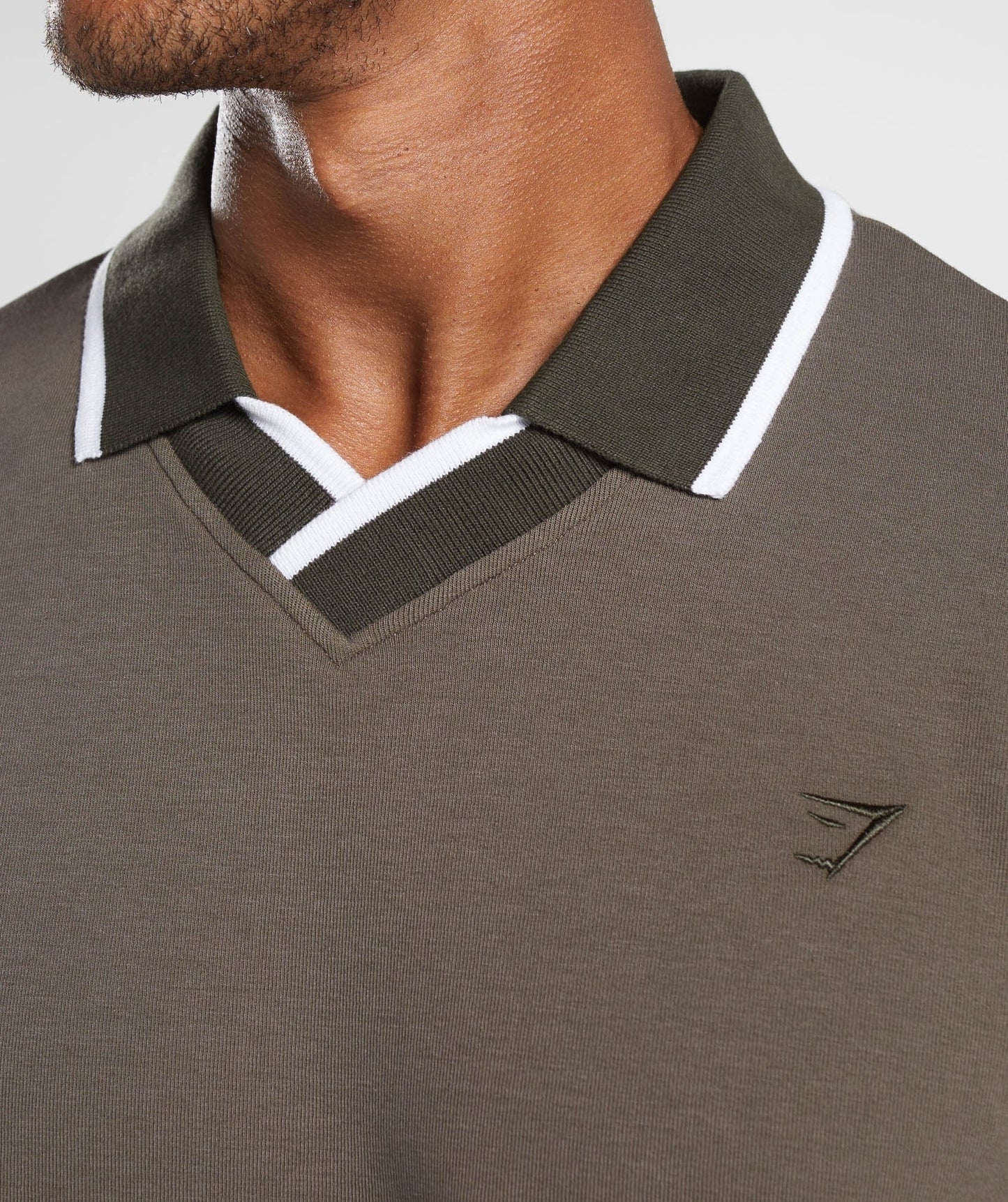Gymshark Rest Day Street Polo Pullover - Camo Brown