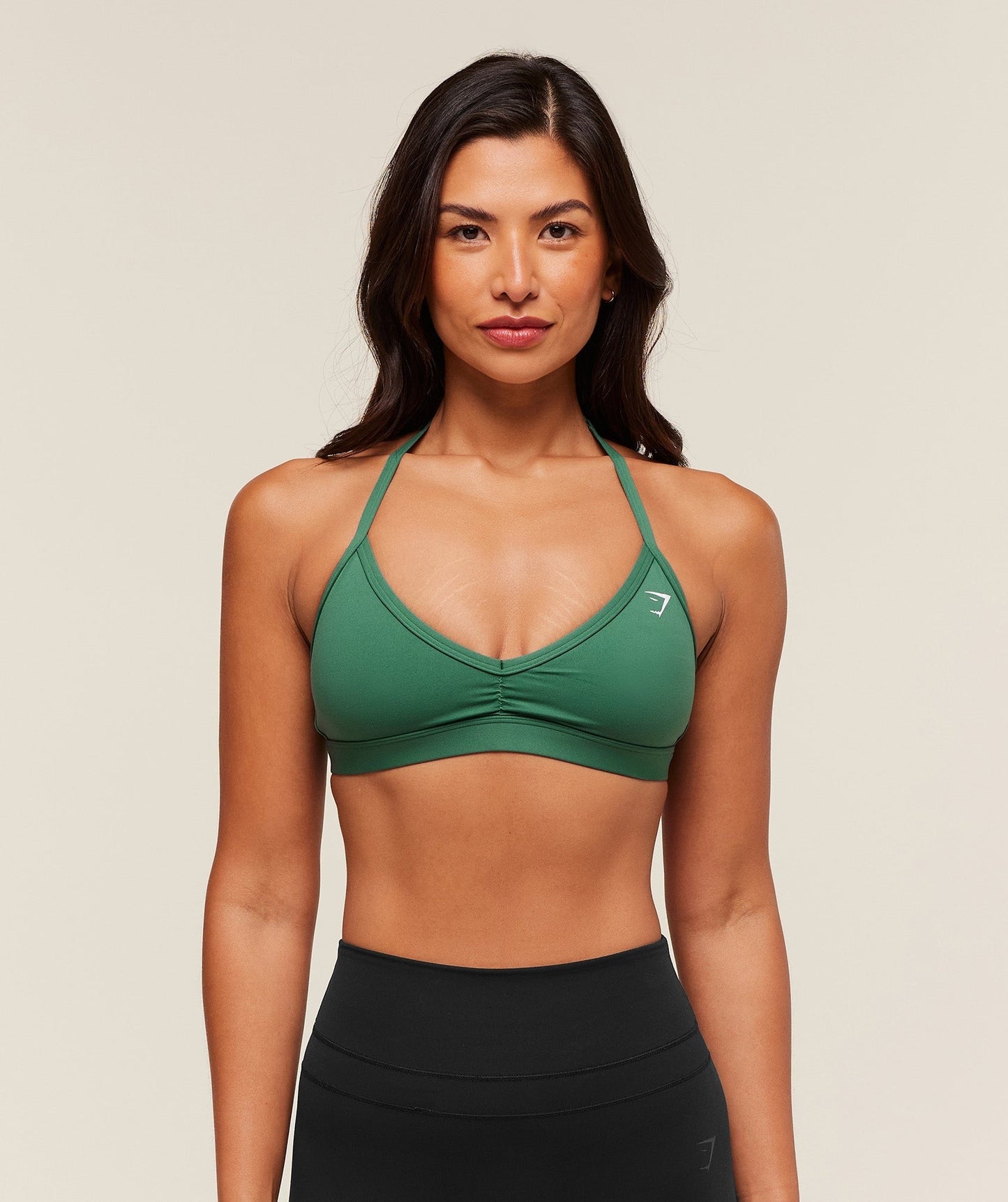 Gymshark Minimal Halterneck Sports Bra - Lift Green