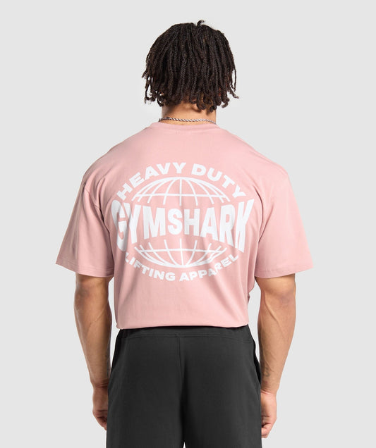 Gymshark Heavy Duty Apparel T-Shirt - Light Pink