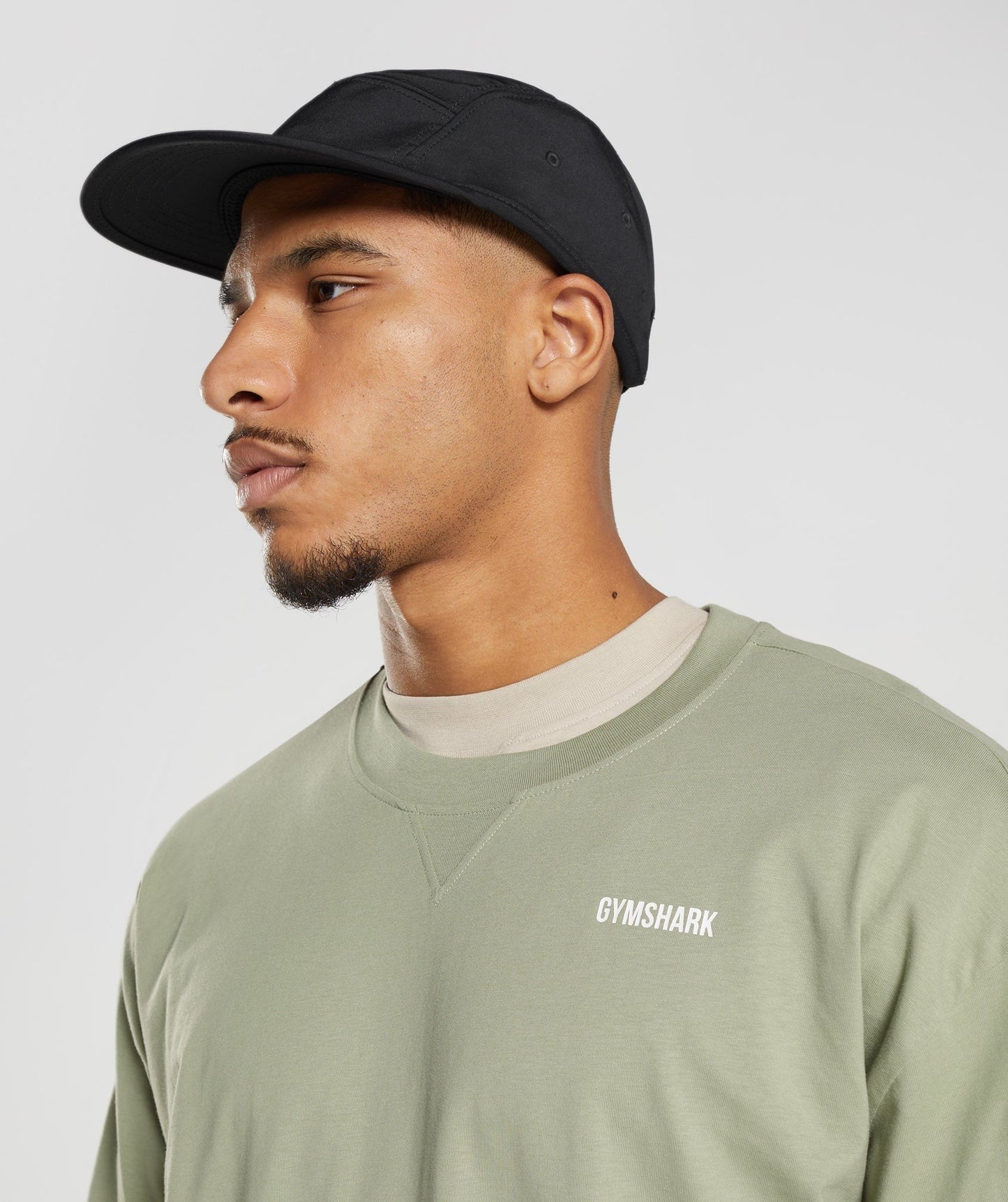 Gymshark Rest Day Sweats Long Sleeve T-Shirt - Sage Green