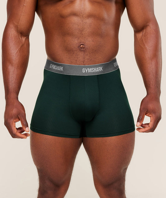 Gymshark Sports Tech Boxer 3PK - Silver Grey/Brand Blue/Deep Petrol Blue
