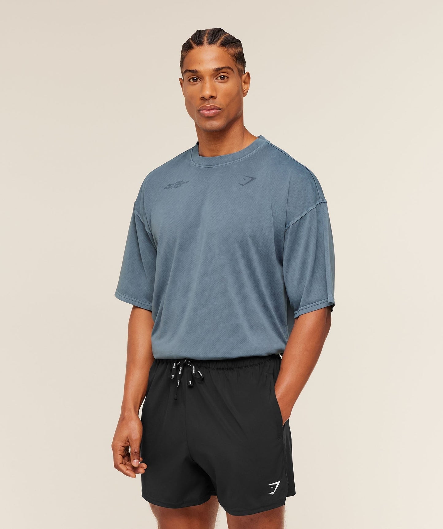 Gymshark Conditioning Club Washed T-Shirt - Iron Blue/Wash