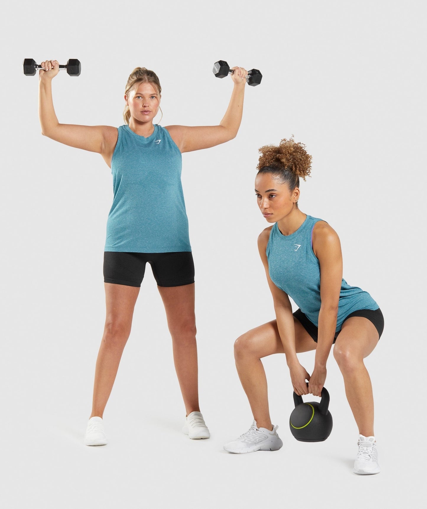 Gymshark Vital Light Tank - Tahoe Teal Marl