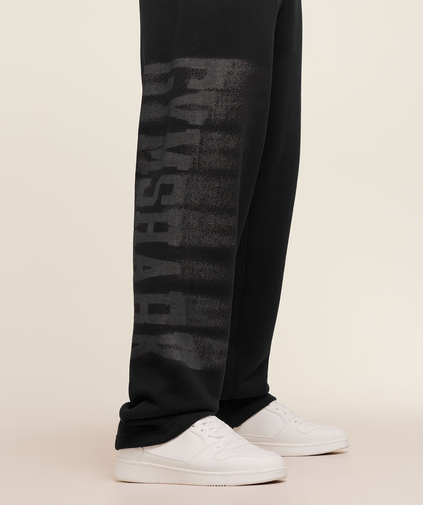 Gymshark Fade Graphic Straight Leg Pants - GS Black
