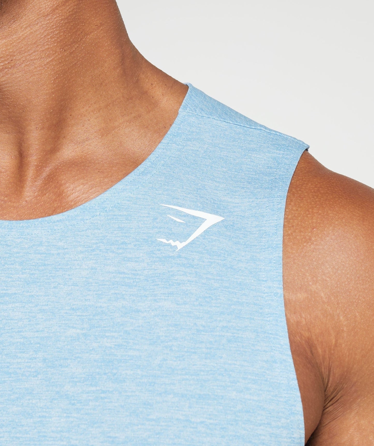 Gymshark Arrival Marl Tank - Ozone Blue/Skyline Blue Marl